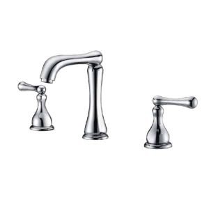 Lavatory Faucet (081.112.100) Widespread Bathroom Faucet