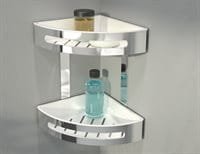 AURA Double Corner Shower Shelf