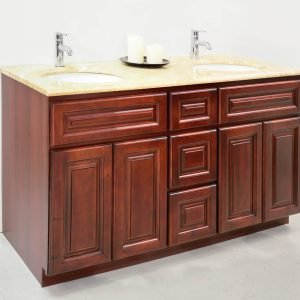 DARK CHERRY – 60″ DOUBLE SINK