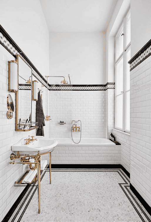 subway tile bathroom design